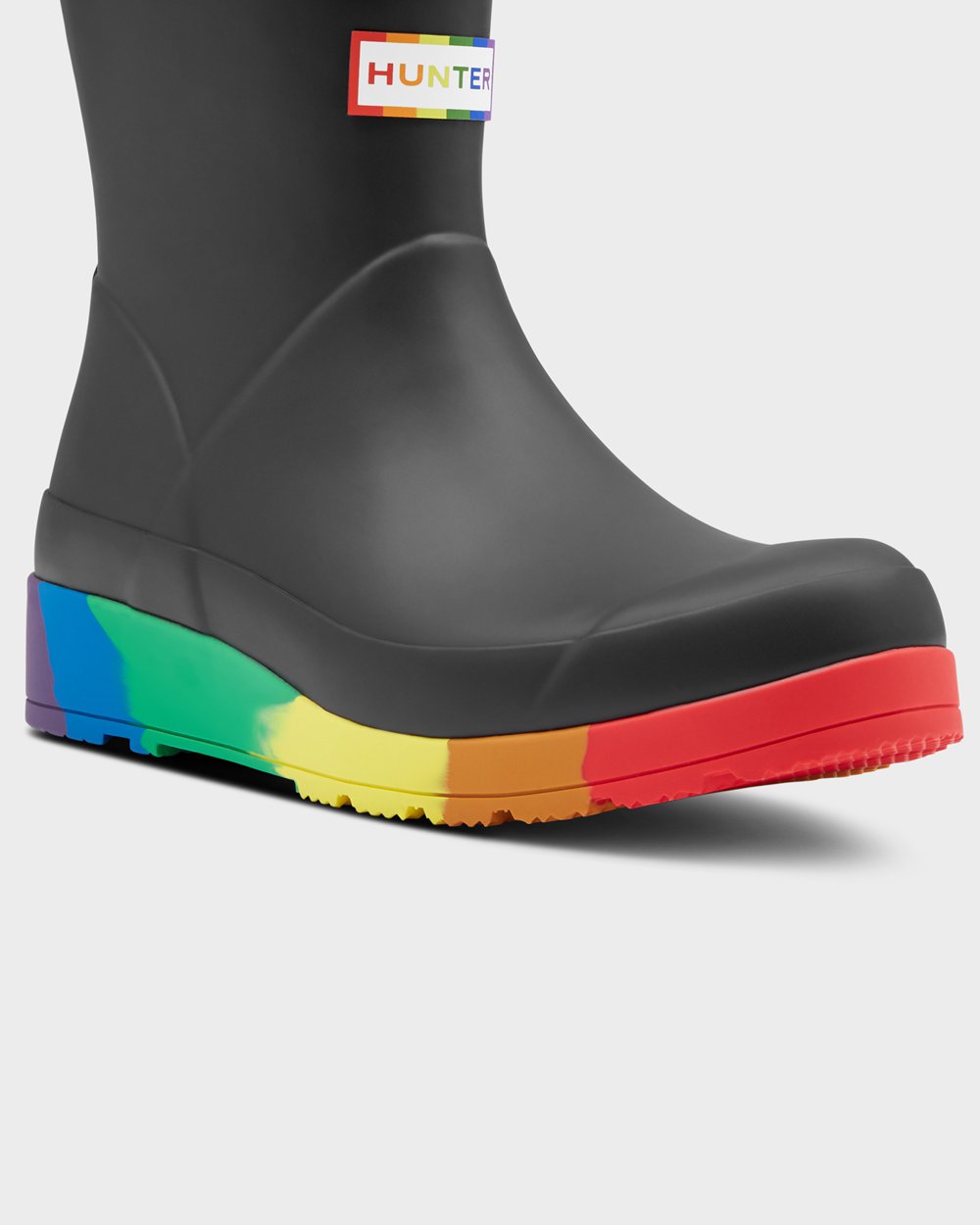 Hunter Ženske Play Čizme Crne Original Pride Flatform Rain Hrvatska 2609-NKPLW